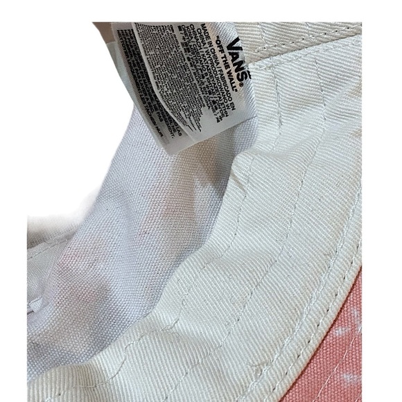 VANS Tie Dyed Bushwick Bucket Hat Pink/White Size Small/Medium Never Worn - Picture 11 of 13